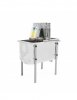 Vertical manual uncapping machine, with a tank 750 mm